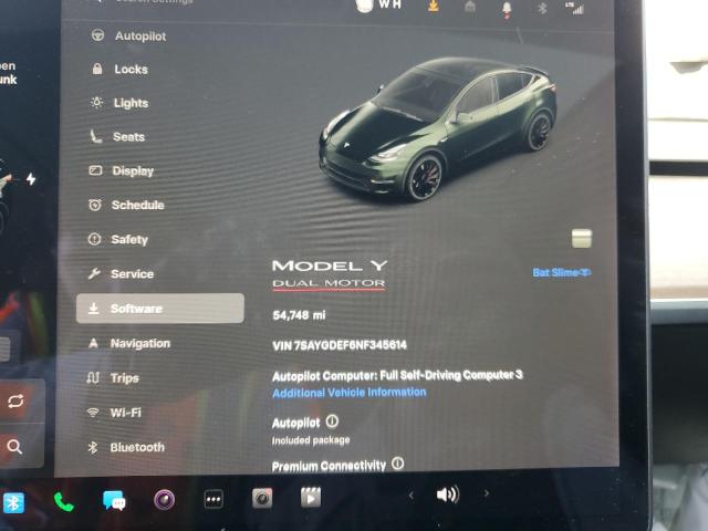 Foto 9 de la subasta – 2022 TESLA MODEL Y con VIN 7SAYGDEF6NF345614