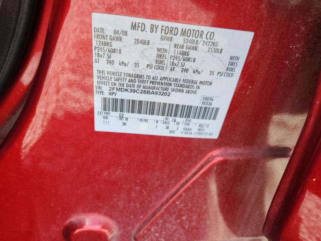 Photo 14 from auction – 2008 FORD EDGE LIMIT with VIN 2FMDK39C28BA93202