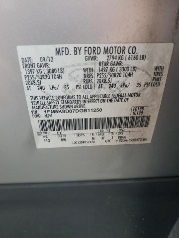 Photo 14 from auction – 2013 FORD EXPLORER with VIN 1FM5K8D87DGB11250