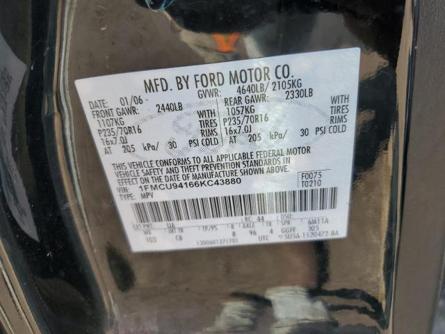 Photo 14 from auction – 2006 FORD ESCAPE LIM with VIN 1FMCU94166KC43880