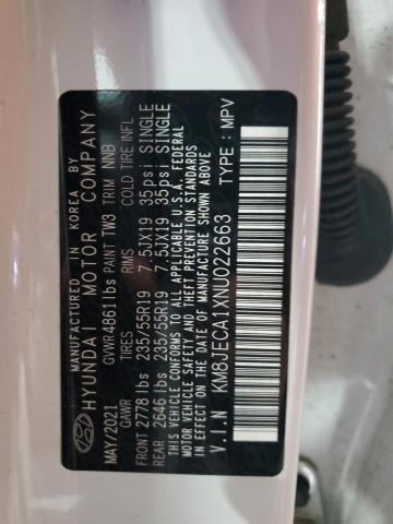Photo 14 from auction – 2022 HYUNDAI TUCSON LIM with VIN KM8JECA1XNU022663