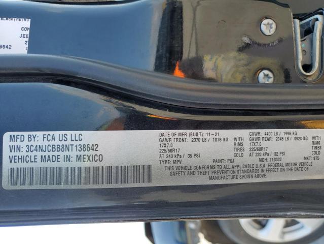 Photo 14 from auction – 2022 JEEP COMPASS LA with VIN 3C4NJCBB8NT138642