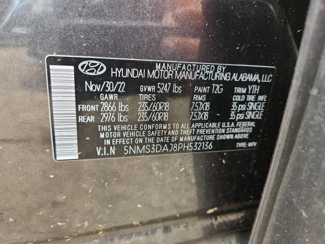 Photo 14 from auction – 2023 HYUNDAI SANTA FE S with VIN 5NMS3DAJ8PH532136