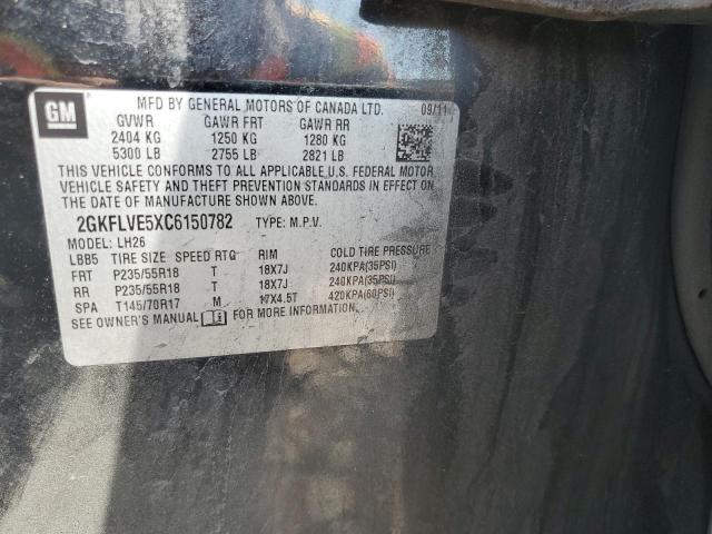 Photo 14 from auction – 2012 GMC TERRAIN SL with VIN 2GKFLVE5XC6150782