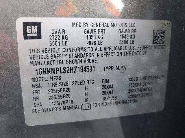 Photo 14 from auction – 2017 GMC ACADIA DEN with VIN 1GKKNPLS2HZ194591