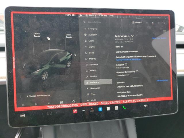Photo 9 from auction – 2024 TESLA MODEL Y with VIN 7SAYGDEE3RA222105