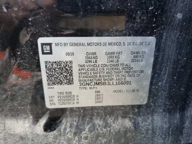 Photo 14 from auction – 2020 CHEVROLET TRAX PREMI with VIN 3GNCJMSB3LL166091