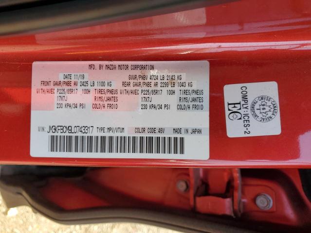 Photo 14 from auction – 2020 MAZDA CX-5 TOURI with VIN JM3KFBCM9L0743317