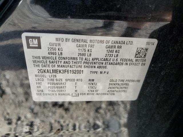 Photo 14 from auction – 2015 GMC TERRAIN SLE with VIN 2GKALMEK3F6192001