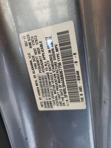 Photo 14 from auction – 2011 HONDA ODYSSEY EX with VIN 5FNRL5H44BB067756