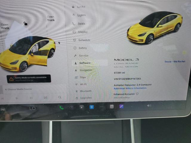 Photo 9 from auction – 2018 TESLA MODEL 3 with VIN 5YJ3E1EB6JF147263