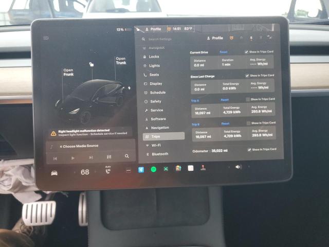 Photo 9 from auction – 2021 TESLA MODEL Y with VIN 5YJYGDEF8MF264061