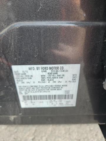 Photo 14 from auction – 2015 FORD EDGE SEL with VIN 2FMTK4J91FBC06233