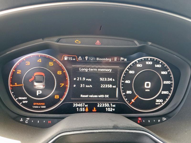 Photo 9 from auction – 2016 AUDI TT with VIN TRUT5CFV3G1003178