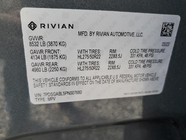 Foto 14 de la subasta – 2023 RIVIAN R1S LAUNCH con VIN 7PDSGABL5PN007680
