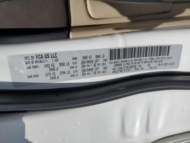 Photo 14 from auction – 2020 JEEP GRAND CHER with VIN 1C4RJFCT3LC284756