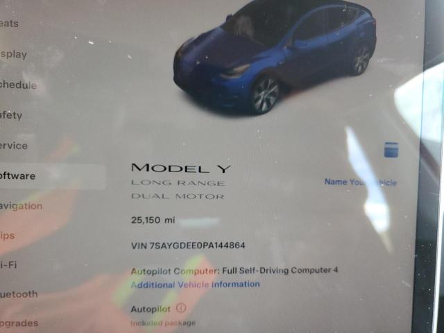 Photo 9 from auction – 2023 TESLA MODEL Y with VIN 7SAYGDEE0PA144864