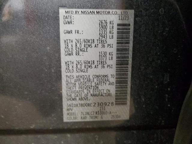 Photo 14 from auction – 2024 NISSAN PATHFINDER with VIN 5N1DR3BD0RC230928