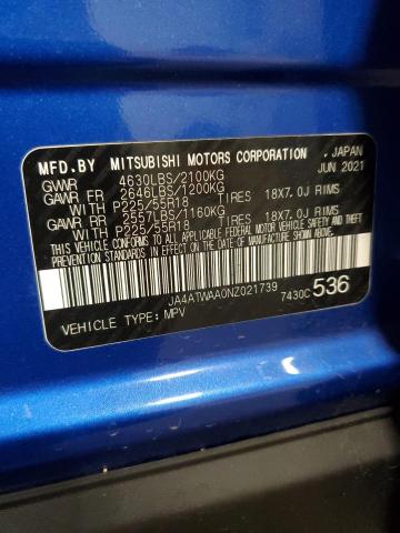 Photo 14 from auction – 2022 MITSUBISHI ECLIPSE CR with VIN JA4ATWAA0NZ021739