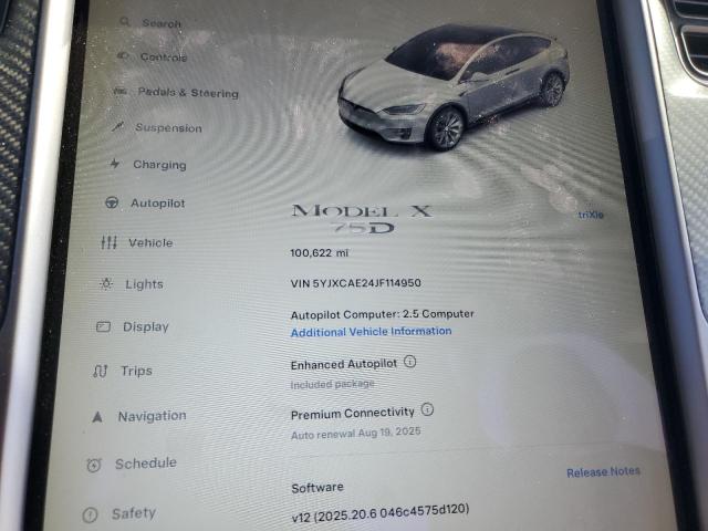 Photo 9 from auction – 2018 TESLA MODEL X with VIN 5YJXCAE24JF114950