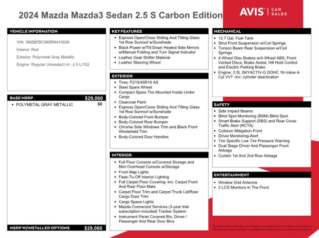 Photo 12 from auction – 2024 MAZDA 3 PREFERRE with VIN 3MZBPBCM0RM410836