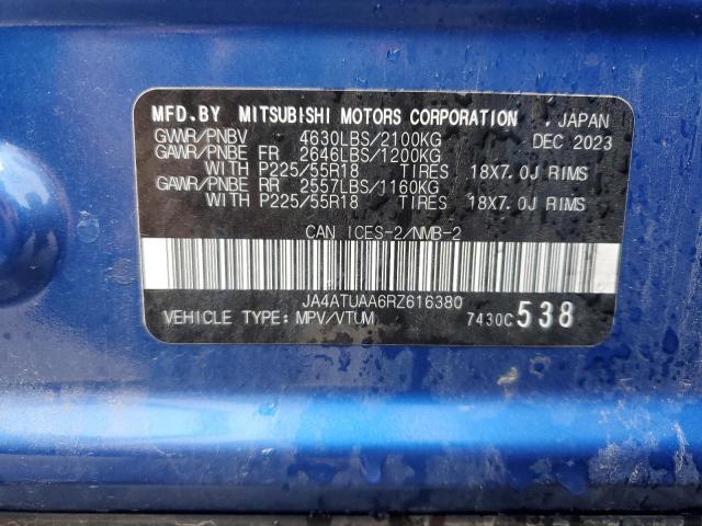 Photo 14 from auction – 2024 MITSUBISHI ECLIPSE CR with VIN JA4ATUAA6RZ616380