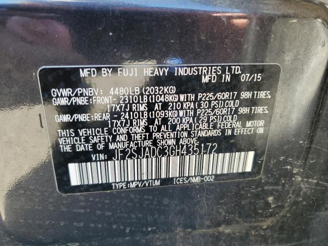 Photo 14 from auction – 2016 SUBARU FORESTER 2 with VIN JF2SJADC3GH435172