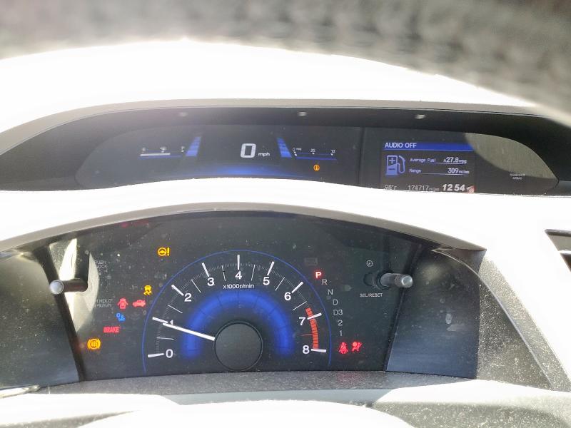Photo 9 from auction – 2012 HONDA CIVIC EXL with VIN 2HGFB2F92CH322615