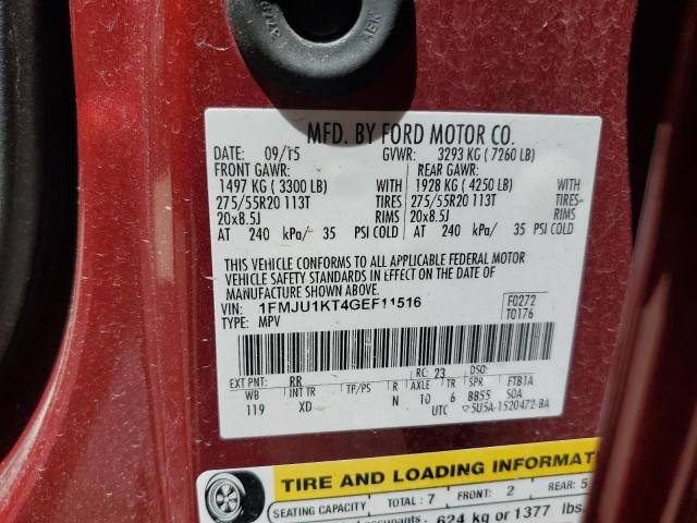 Photo 14 from auction – 2016 FORD EXPEDITION with VIN 1FMJU1KT4GEF11516