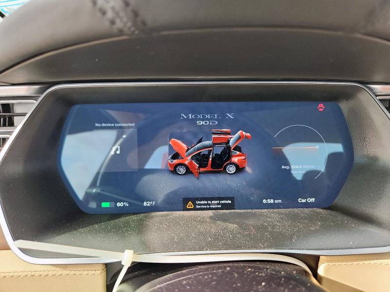 Photo 9 from auction – 2016 TESLA MODEL X with VIN 5YJXCAE24GF005011