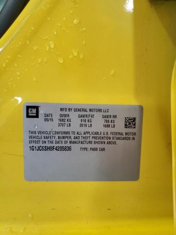 Photo 14 from auction – 2015 CHEVROLET SONIC LT with VIN 1G1JC6SH8F4205836