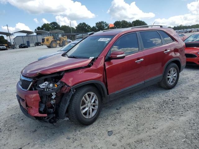 KIA SORENTO LX 2014 with VIN 5XYKT3A69EG514029 - Photo from auction
