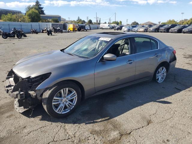 INFINITI G37 BASE 2012 with VIN JN1CV6APXCM622182 - Photo from auction