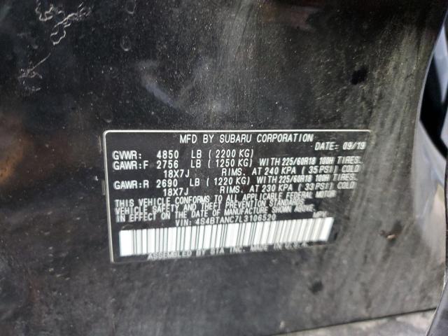 Photo 14 from auction – 2020 SUBARU OUTBACK LI with VIN 4S4BTANC7L3106520