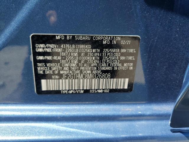 Photo 14 from auction – 2021 SUBARU CROSSTREK with VIN JF2GTHMC8MH326808