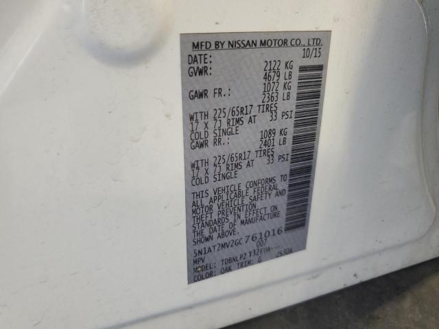 Photo 14 from auction – 2016 NISSAN ROGUE S with VIN 5N1AT2MV2GC761016