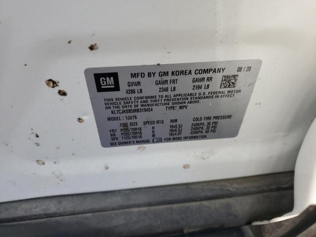Photo 14 from auction – 2021 CHEVROLET TRAX LS with VIN KL7CJKSB5MB319454