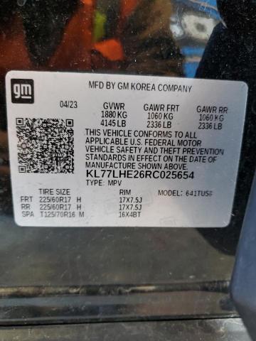 Photo 14 from auction – 2024 CHEVROLET TRAX 1LT with VIN KL77LHE26RC025654