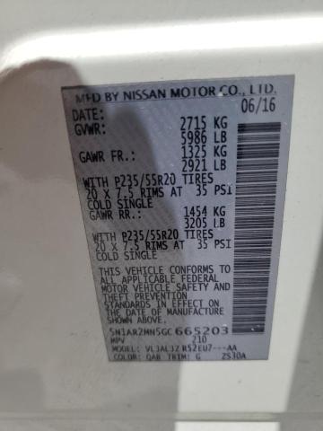 Photo 14 from auction – 2016 NISSAN PATHFINDER with VIN 5N1AR2MN5GC665203