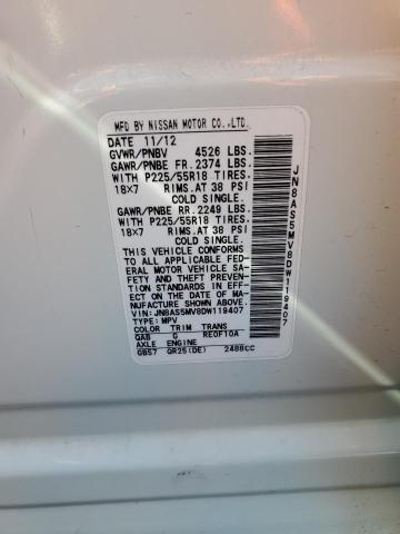 Photo 14 from auction – 2013 NISSAN ROGUE S with VIN JN8AS5MV8DW119407