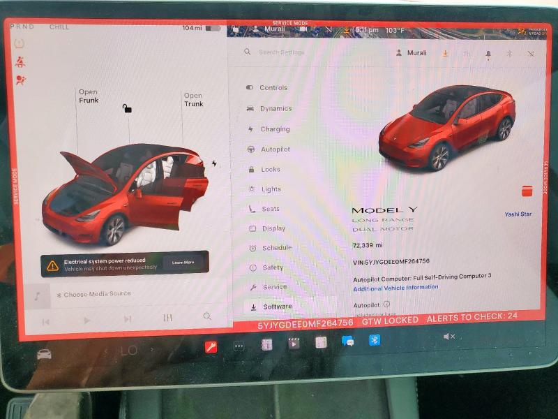 صورة رقم 9 من المزاد - 2021 TESLA MODEL Y مع VIN 5YJYGDEE0MF264756