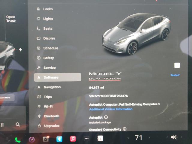 Photo 9 from auction – 2021 TESLA MODEL Y with VIN 5YJYGDEFXMF263476