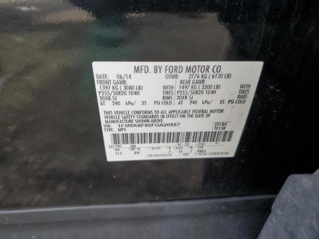 Photo 14 from auction – 2015 FORD EXPLORER L with VIN 1FM5K8F85FGA20557