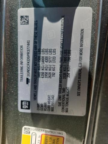 Photo 14 from auction – 2023 CHEVROLET SUBURBAN C with VIN 1GNSCFKD5PR377441