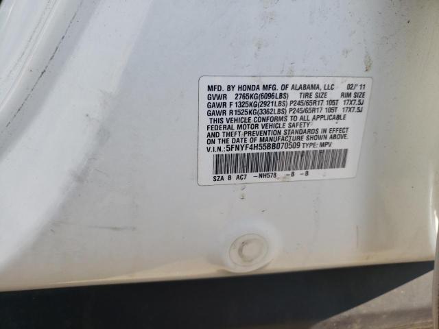 Photo 14 from auction – 2011 HONDA PILOT EXL with VIN 5FNYF4H55BB070509