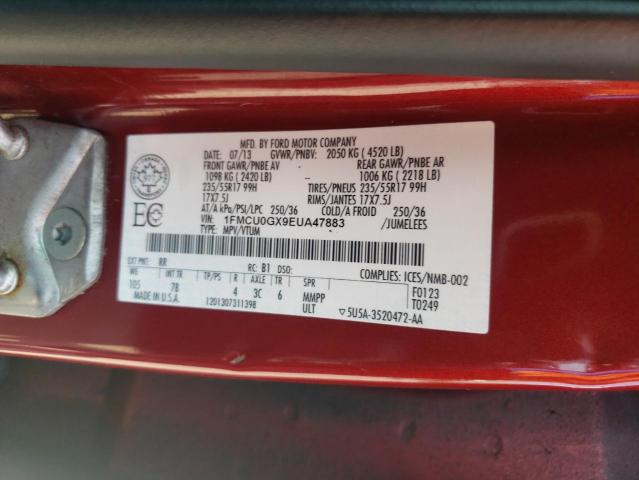 Photo 14 from auction – 2014 FORD ESCAPE with VIN 1FMCU0GX9EUA47883