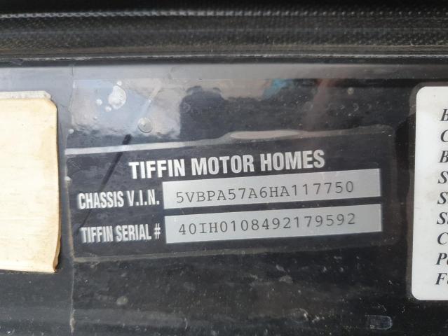 Снимка 10 от търг – 2017 TIFFIN MOTORHOMES INC PHAETON с VIN 5VBPA57A6HA117750