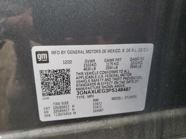Photo 14 from auction – 2023 CHEVROLET EQUINOX with VIN 3GNAXUEG3PS148487