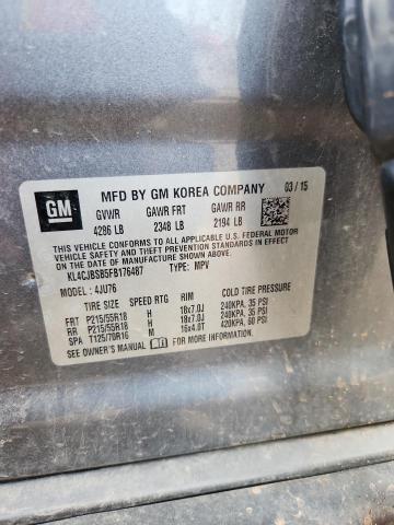 Photo 14 from auction – 2015 BUICK ENCORE CON with VIN KL4CJBSB5FB176487