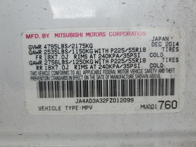 Photo 14 from auction – 2015 MITSUBISHI OUTLANDER with VIN JA4AD3A32FZ012099